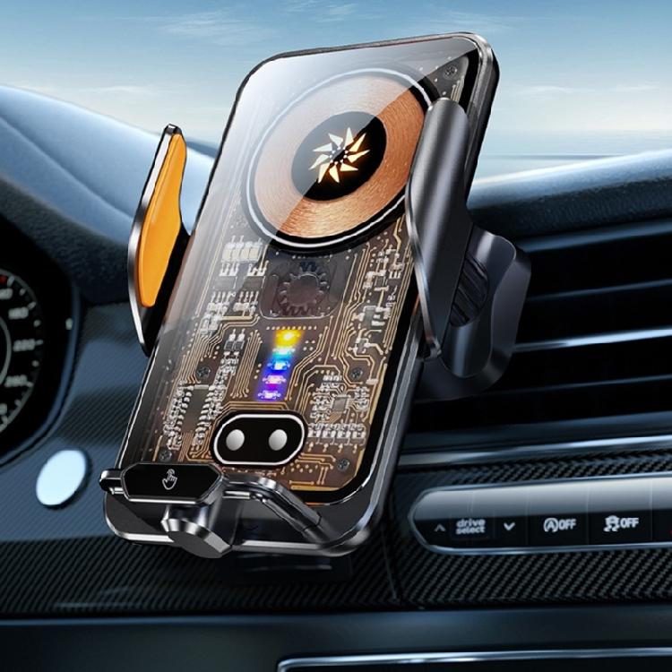 Беспроводная автомобильная зарядка, Держатель для телефона Автомобильное крепление 66 Вт Быстрая зарядка Автоматический зажим Автомобильная зарядка Держатель для телефона Крепление