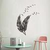 Креативная наклейка на стену с перьями для гостиной, спальни, оконное стекло, украшение, художественные наклейки, наклейки для шкафа, съемные обои