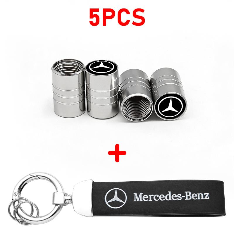 Колпачки на вентиль колеса автомобиля Чехол для Mercedes Benz AMG W203 W205 W206 W211 W220 W212 W201 W210 Кольцо для брелока Аксессуар для брелока