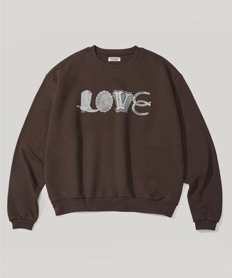 RUSTICCLUB Ковбойская любовь Свитшот_Коричневый