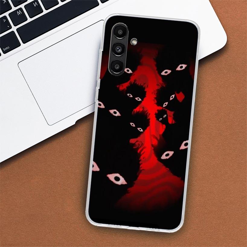 Scary Face Eyes Phone Case For Samsung Galaxy A56 A55 A54 A53 A16 A15 A14 A13 A36 A35 A34 A33 A26 A25 A24 A23 A05S A04S A03S A55