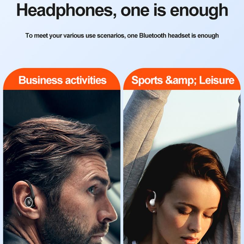 Беспроводные Bluetooth-совместимые наушники T10, 5.2, с креплением на ухо, спортивные, водонепроницаемые