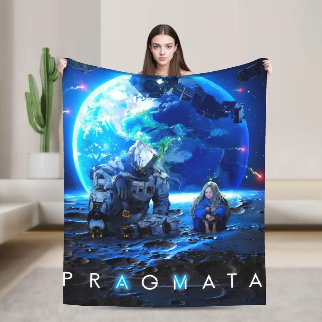 Pragmata Duo- Diana & Hugh Chibi Style Blankets Super Soft Throw Blanket Spring Couch Chair Sofa Bed Comfortable Bedspread