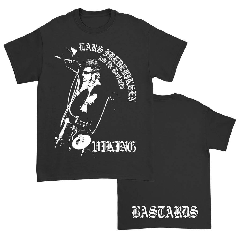 Модная унисекс футболка в стиле хип-хоп Rancid Певец группы Ларс Фредериксен Футболка Хлопок Черный Принт Оверсайз Короткий рукав Унисекс Женщины