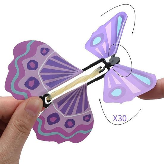 Toy Surprising Exquisite Iron Wind Up Butterfly Tricky Toy for Birthday