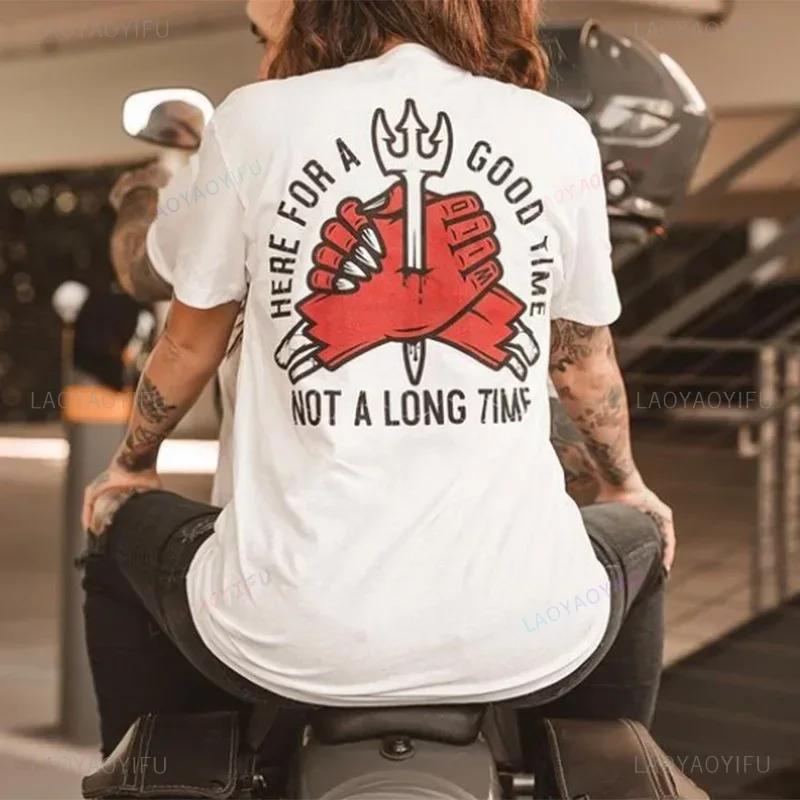 Крутой байкер пьет пиво череп графика мужчины хлопковые футболки летняя одежда панк-рок вечеринка топы Ropa Hombre Camisetas