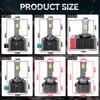 HLXG D3S D1S Светодиодные фары Canbus HID Plug & Play D2S D4S D5S D8S Рефлекторы D1R Двусторонний CSP Чип Автомобильная лампочка LED Для балласта