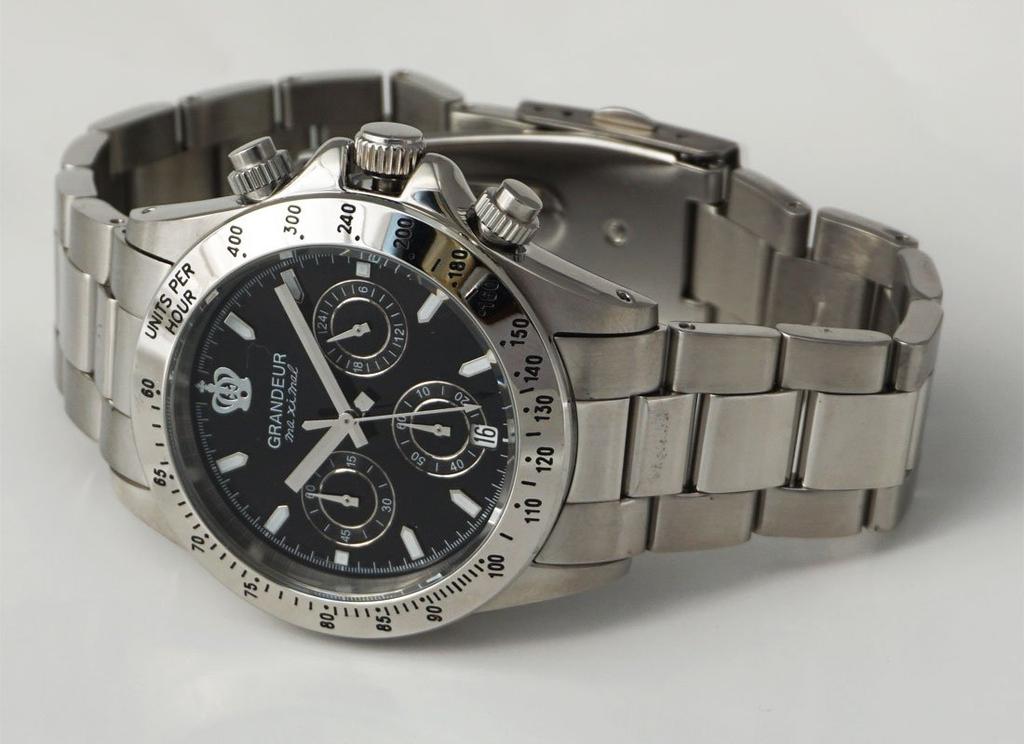GRANDEUR Сделано в Японии Водонепроницаемые 10 АТМ Часы-хронограф JGR004W4 [GRANDEUR] Мужские