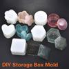 Fashion DIY Silicone Storage Box Mold Resin Mould Jewelry Craft Handmade Gift Box