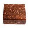 Handmade Wooden Jewellery Box for Women Jewel Organizer Flower Décor