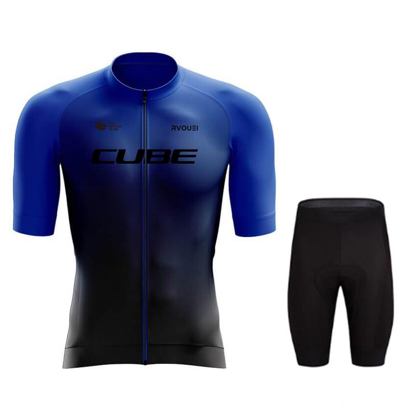 Cube Team Quick Drying Cycling Jersey SetSummer Breathable Cycling Suit Set 2026 Clothing MTB Bike Uniform Maillot Ropa Ciclismo Hombre Bicycle Suit