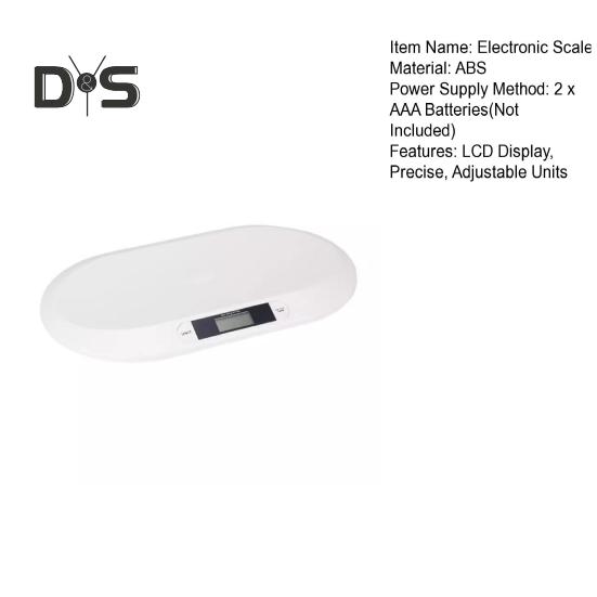 Цифровые детские весы с ЖК-дисплеем Точные детские весы до 20 кг Регулируемые единицы измерения для новорожденных детей Домашние животные Взвешивание Электронные весы