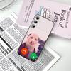John Pork Звонит Чехол для телефона с функцией ответа на звонок Для Samsung Galaxy S21 S22 S23 S24ULTRA S25ULTRA FE Ultra Plus5G A52S S26 Мягкий чехол