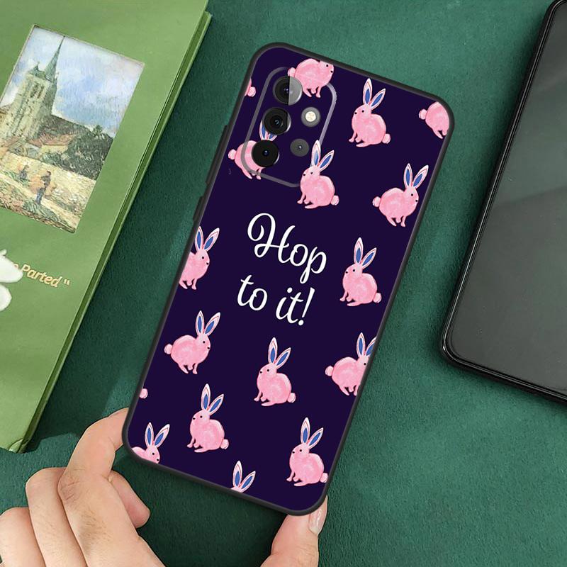 Мультяшный кролик Чехол для Samsung Galaxy A54 A51 A71 A31 A41 A12 A22 A32 A52 A72 A52S A14 A70 A53