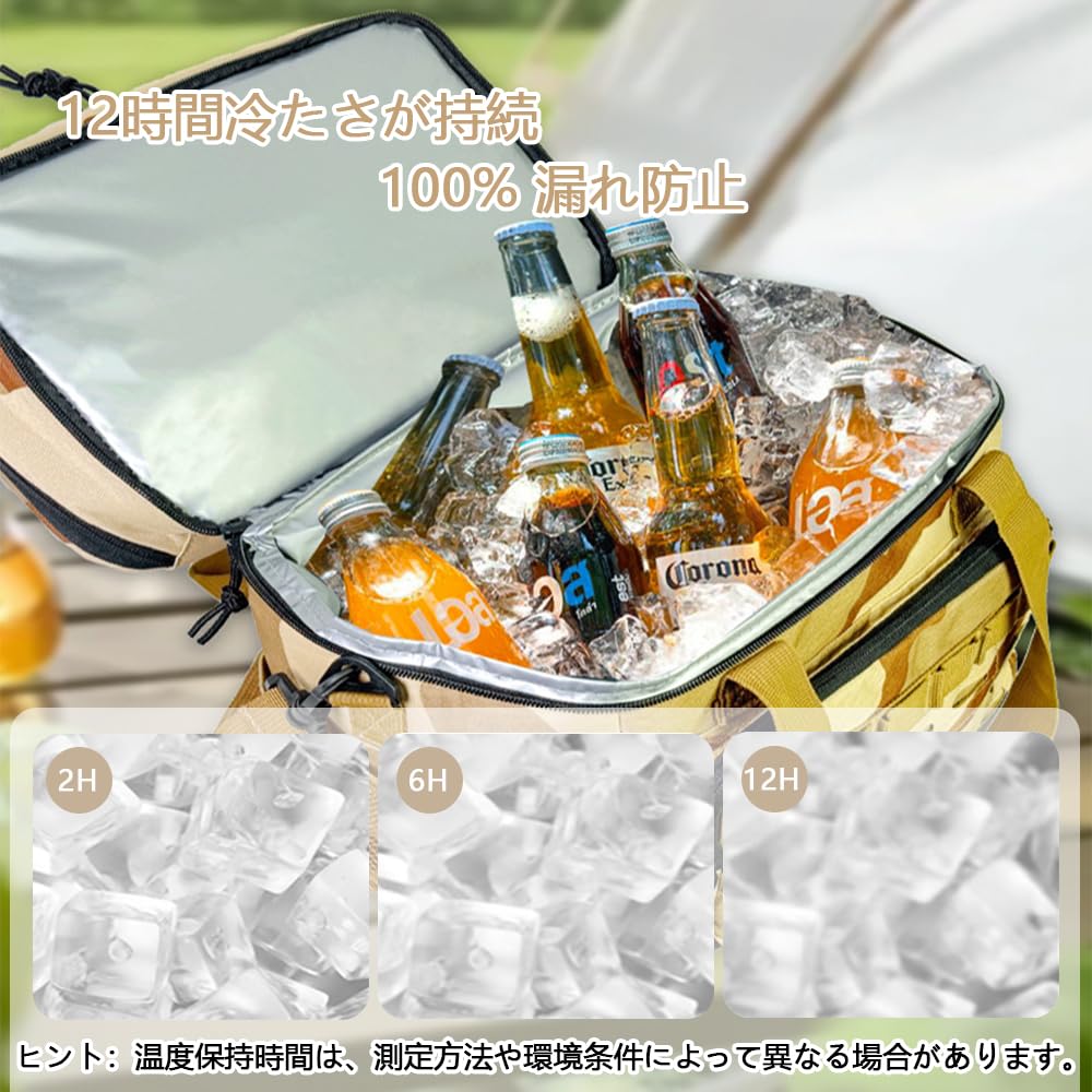 EIING Изолированная сумка для ланча с двумя литрами Компактный и легкий мягкий холодильник с регулируемым плечевым ремнем и MOLLE Легкий Идеально подходит для улицы и