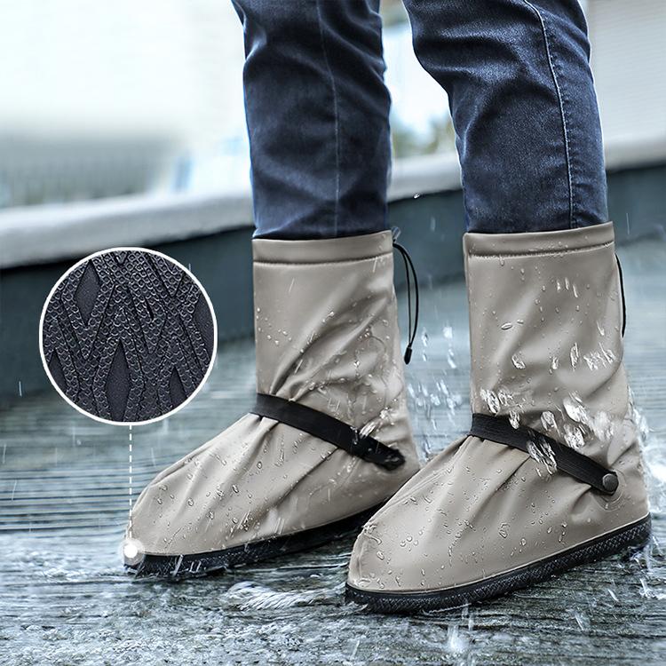Чехлы для обуви из ПВХ для путешествий на открытом воздухе, высокие бахилы для дождливого дня, водонепроницаемые противоскользящие бахилы, непромокаемые бахилы