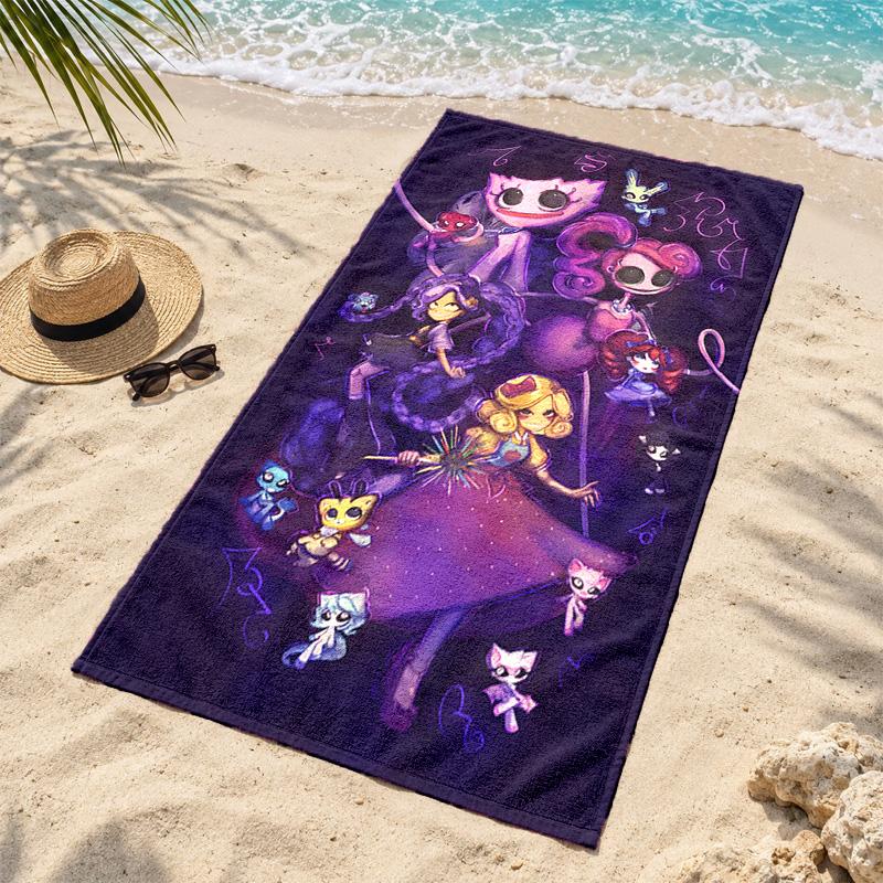Poppy Playtime Microfiber Beach Towel Quick Dry Sand Free Lightweight Beach Towels for Travel Swimming Camping
