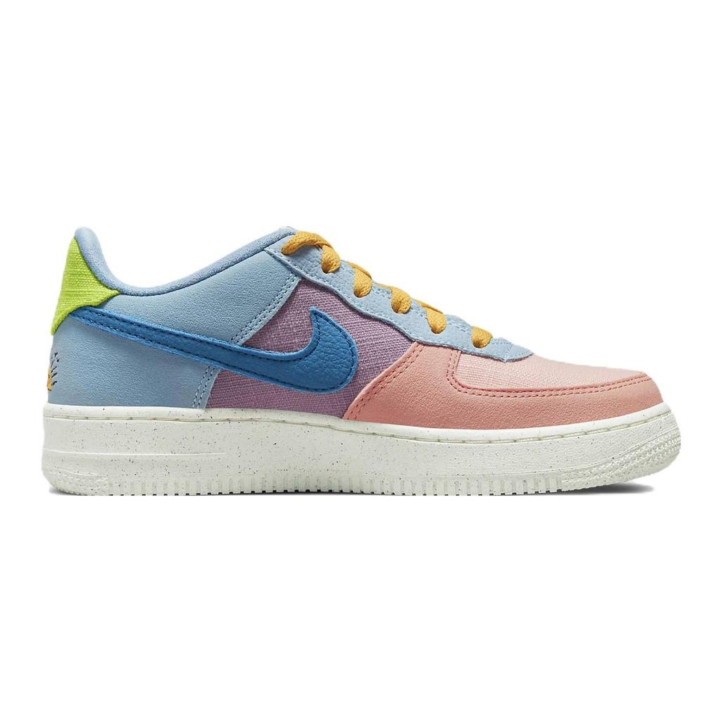 Nike Air Force 1 Low 07 LV8 Next Nature GS Sun Club — мульти детские кроссовки разноцветные Sanded-Gold Wheatgrass DM0984-700