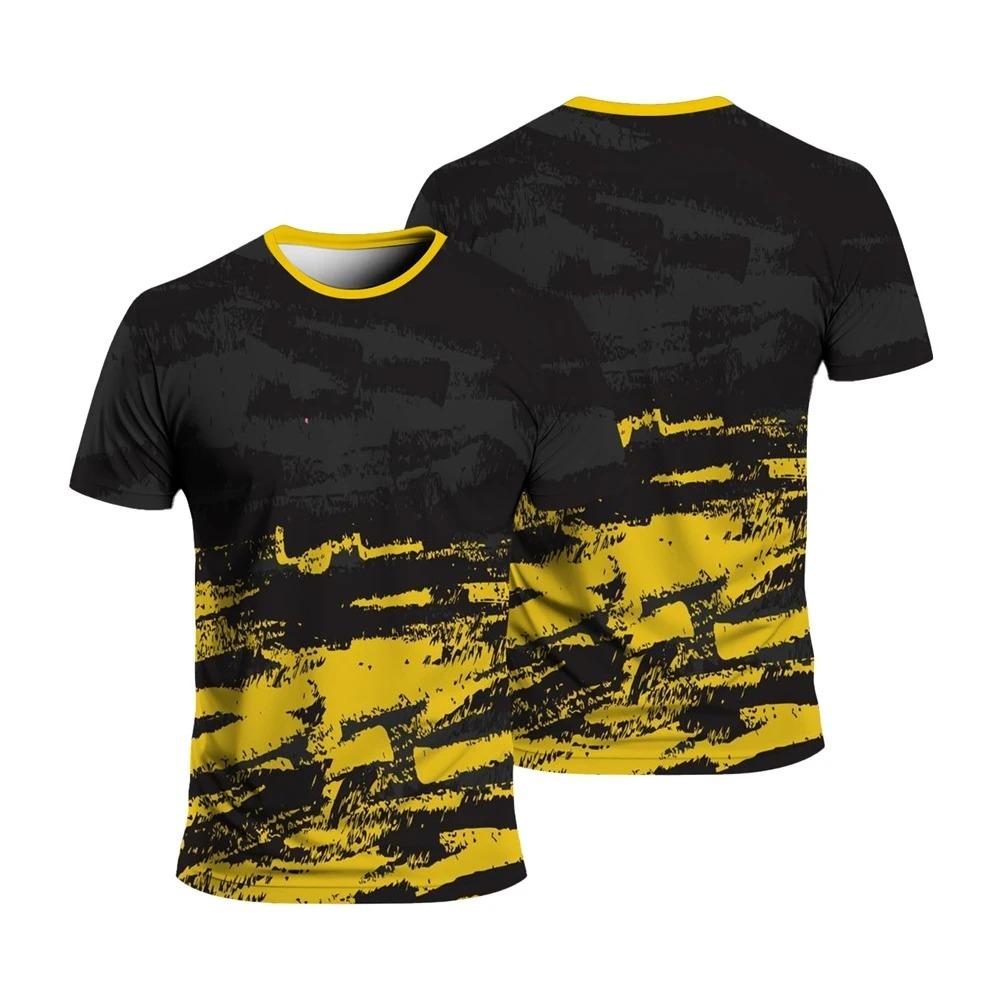 Summer Line Graffiti 3D Print T-Shirts Streetwear Men Fashion Casual Oversized O-Neck Short Sleeved T Shirt Tees Tops