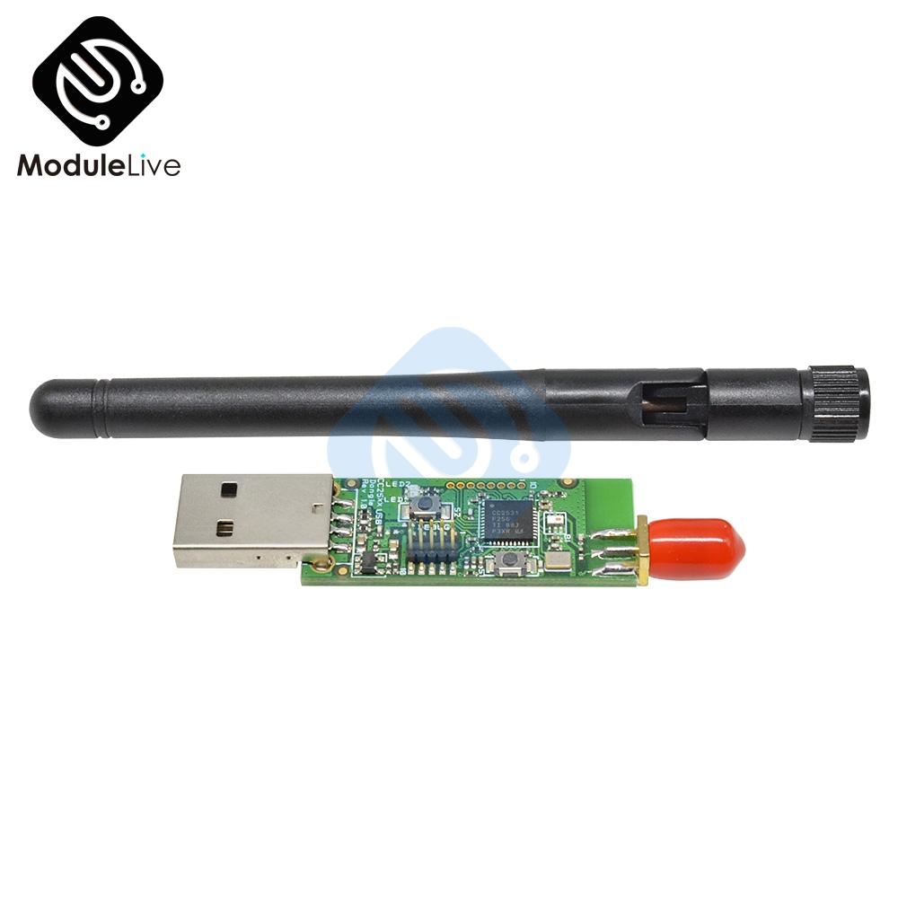 BLE 4.0 CC2540 CC2531 Zigbee Sniffer Wireless Wifi Board Bluetooth Dongle USB Programmer Downloader Module With External Antenna