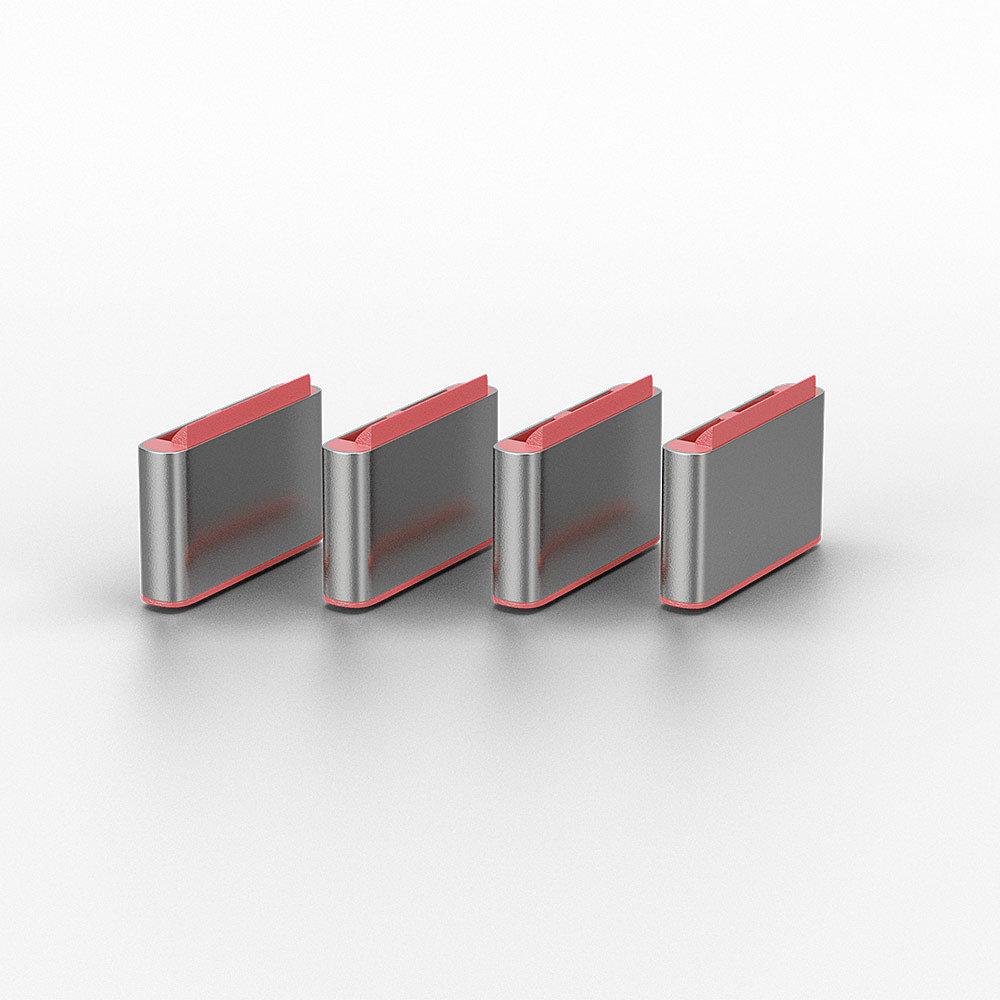 Lindy 40437 Bloker Portów Usb Type-C Różowy 10 Szt.