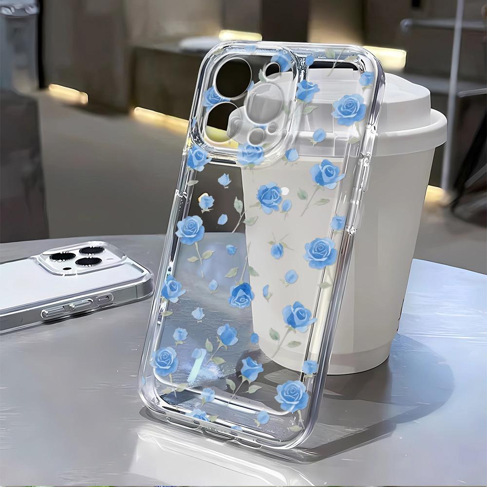 Милый Цветочный Прозрачный Чехол Для Телефона Для Samsung Galaxy A56 5G A36 S25 Ultra S24 FE S23 S22 Чехол A55 A54 A35 A16 A15 Ударопрочный Чехол