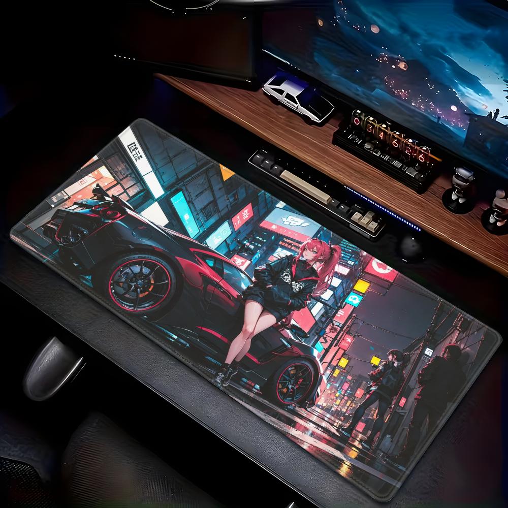 China's -selling mouse pad Cyberpunk sports car Animation Beautiful XXL Game Exclusive MousePads pad Non-slip Decor