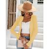 Women's Fashion Long Sleeve Casual Knit Sweater Solid Button Front Cardigan