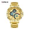 Temeis Multifunctional Fashion Timing Men'S Sports Double Luminous Watch Men'S Watch Calendar Business Casual