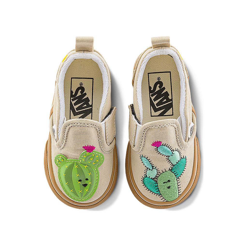 Vans Cactus Versatile Comfortable Low-Top Walking Shoes Baby Shoes Light-Green VN000CPSGRN