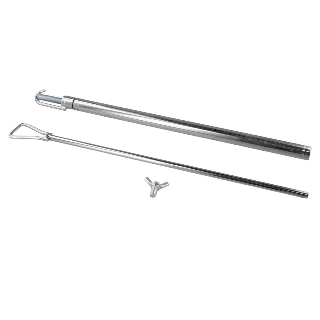 Вспомогательный инструмент для ремонта вмятин на листовом металле автомобиля, ручной инструмент с крючком для вытягивания стрелы капота автомобиля, 45–75 см, опорный стержень из нержавеющей стали