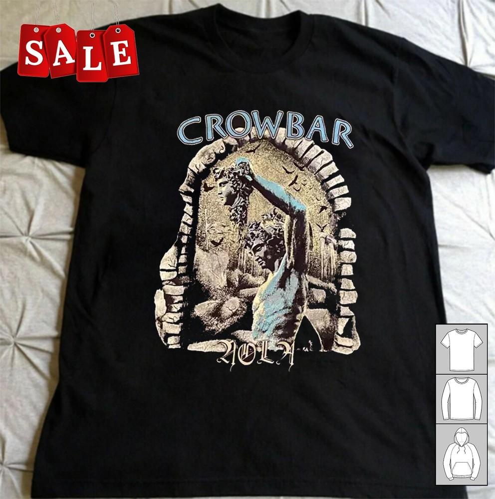 Новая футболка CROWBAR BAND Подарок для фанатов Черная Все размеры Унисекс Футболка TH562