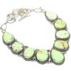 Lemon Chrysophrase Gemstone Handmade 925 Silver Necklace 18" JCN360-32