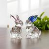 1 шт. настольное украшение милые хрустальные поделки домашнее украшение мини украшение креативный хрустальный кролик орнамент маленький 56x28x68 мм