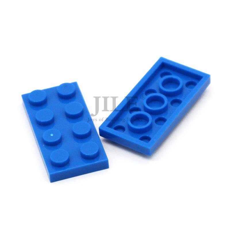 100pcs Moc Tiles Plate 2x4 3020 Short Piece DIY Classic Base Building Blocks Bricks Compatible City Street Scene Assembles Toy