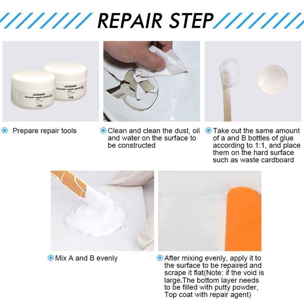 Adhesives Tile Grout Bathtub Restoration Filler Wall Mending Agent Scratch Restoration Repair Paste