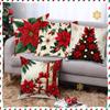 New Christmas Pillow Case Red Combination Festive Atmosphere Decoration Home Sofa Pillow Bedside Cushion
