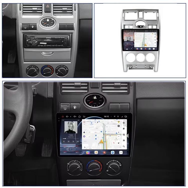 9-дюймовая HD Android GPS-навигация с камерой заднего вида и CarPlay для Lada Priora