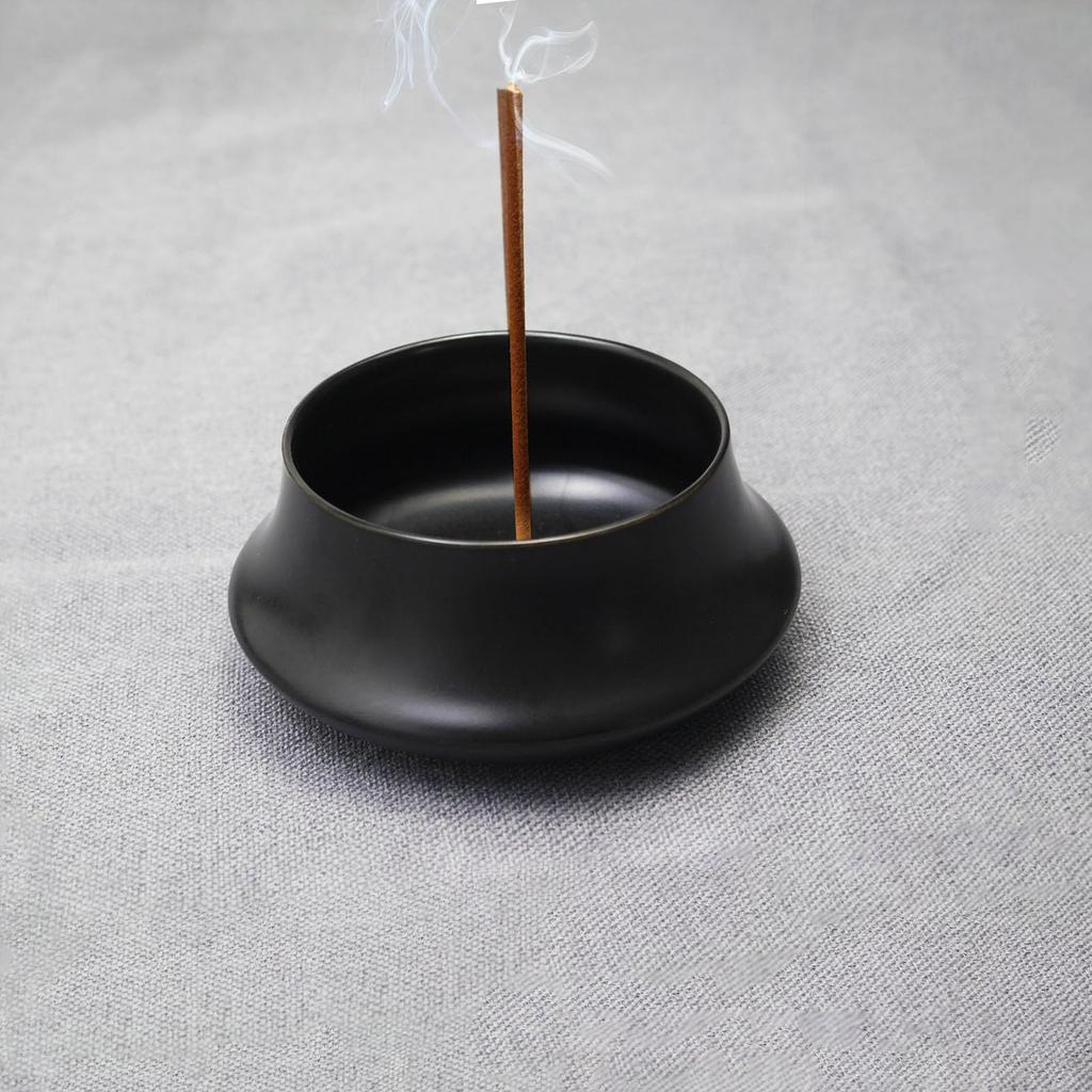 Stylish Incense Burner with Simple Incense Holder, Fits Aroma, Cone, and Stick Incense, Easy to Clean, Asian Style, Relaxation, Soothing, Yoga,