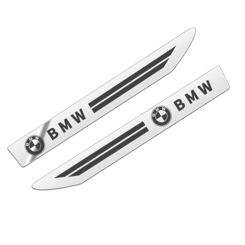 2PCS Stainless Steel Side Wing Badge Emblem Fender for BMW E36 E39 E46 E60 E90 E90 F01 F10 F30 E93 G20 G21 G01 X6 X5 X3