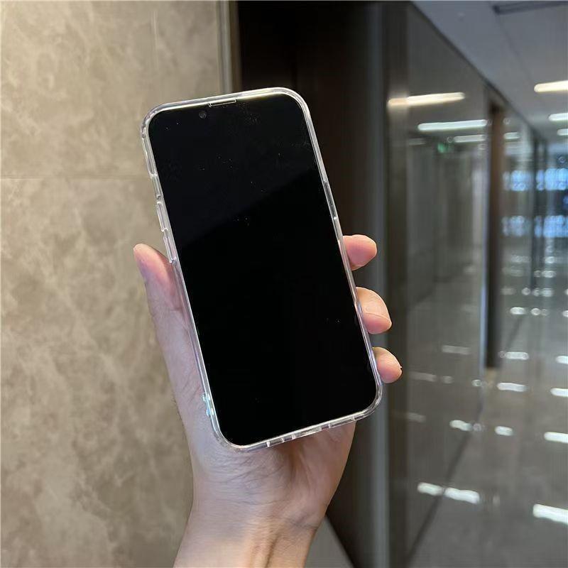 Роскошный чехол для телефона с магнитной беспроводной зарядкой MagSafe для iPhone 17 16 15 14 13 12 11 Pro Max mini Plus 16E 17E Прозрачная крышка