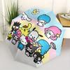 Hello Kitty, Sanrio Автоматический Открывающийся/Закрывающийся Зонт - Милый Зонт с Милым Дизайном, Портативный Компактный 3-Складной Зонт для Мужчин и Женщин, Hallowee