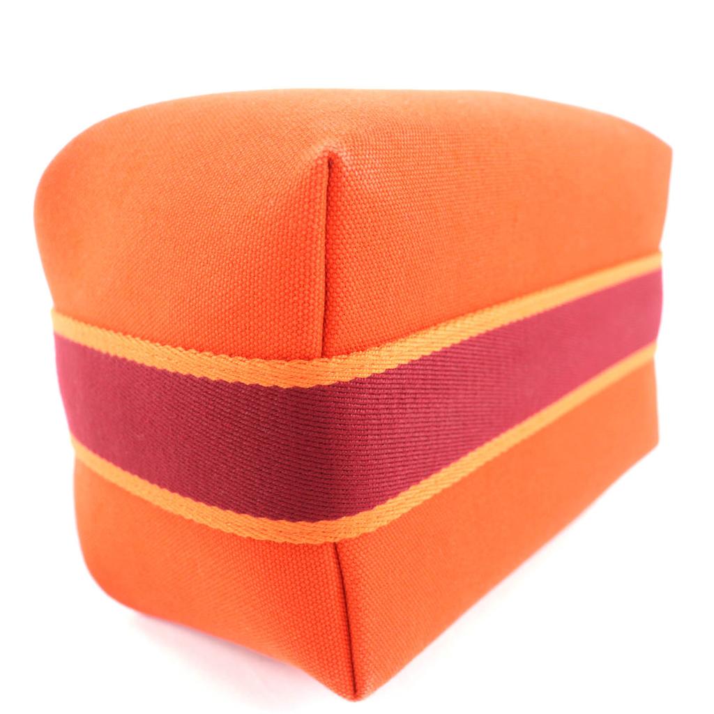 Great HERMES Handbag Brid A Black PM Orange wool Women Used