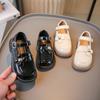 Girls Small Leather Shoes 2025 Spring and Autumn New British Style Little Girl Single Shoes Children's Black Princess Shoes Loafers