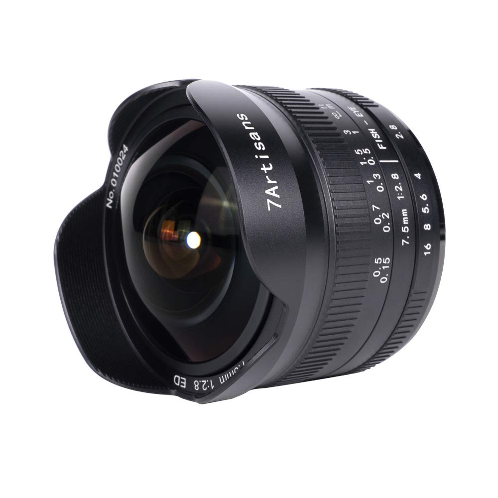 7Artisans II ED E байонет Sony E черный объектив 7.5mm F2.8 FISH-EYE APS-C