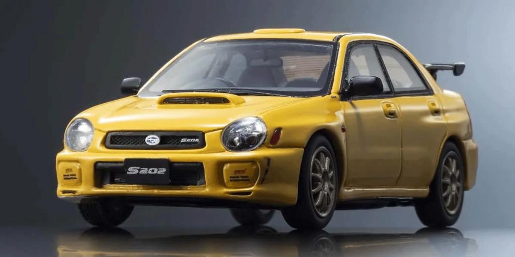 Kyosho Original Subaru Impreza S202 Желтый Готовый продукт 1/43