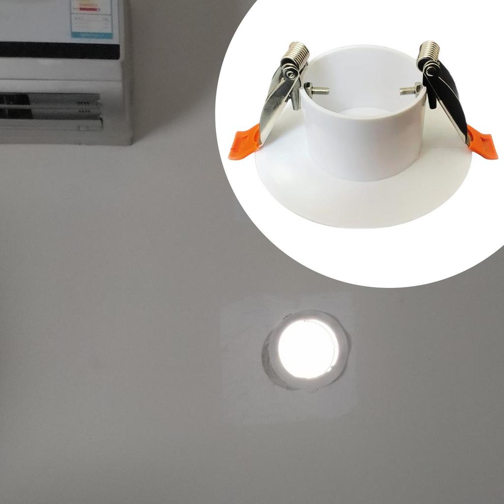 Cover Plate Decorative Panel Sturdy Round Recessed Downlight for Glass Livingroom Kitchen