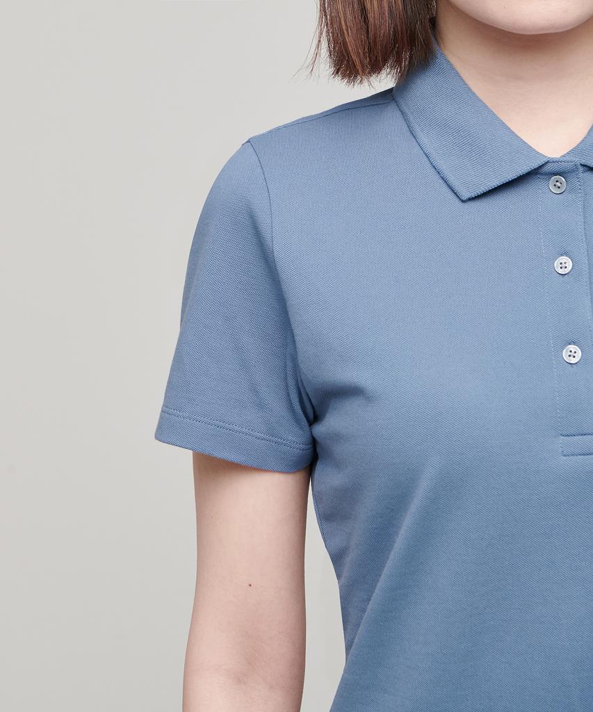 Musinsa Standard Woman [Cooltandard] Women'S Pique Polo Dress [Blue Grey]