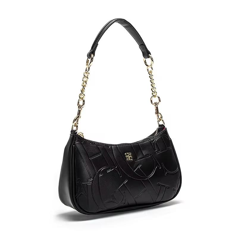 Модная Сумка-Полумесяц Большой Вместимости Женская Сумка Через Плечо Crossbody от Люксового Бренда Модная Разделенная Прочная Простая