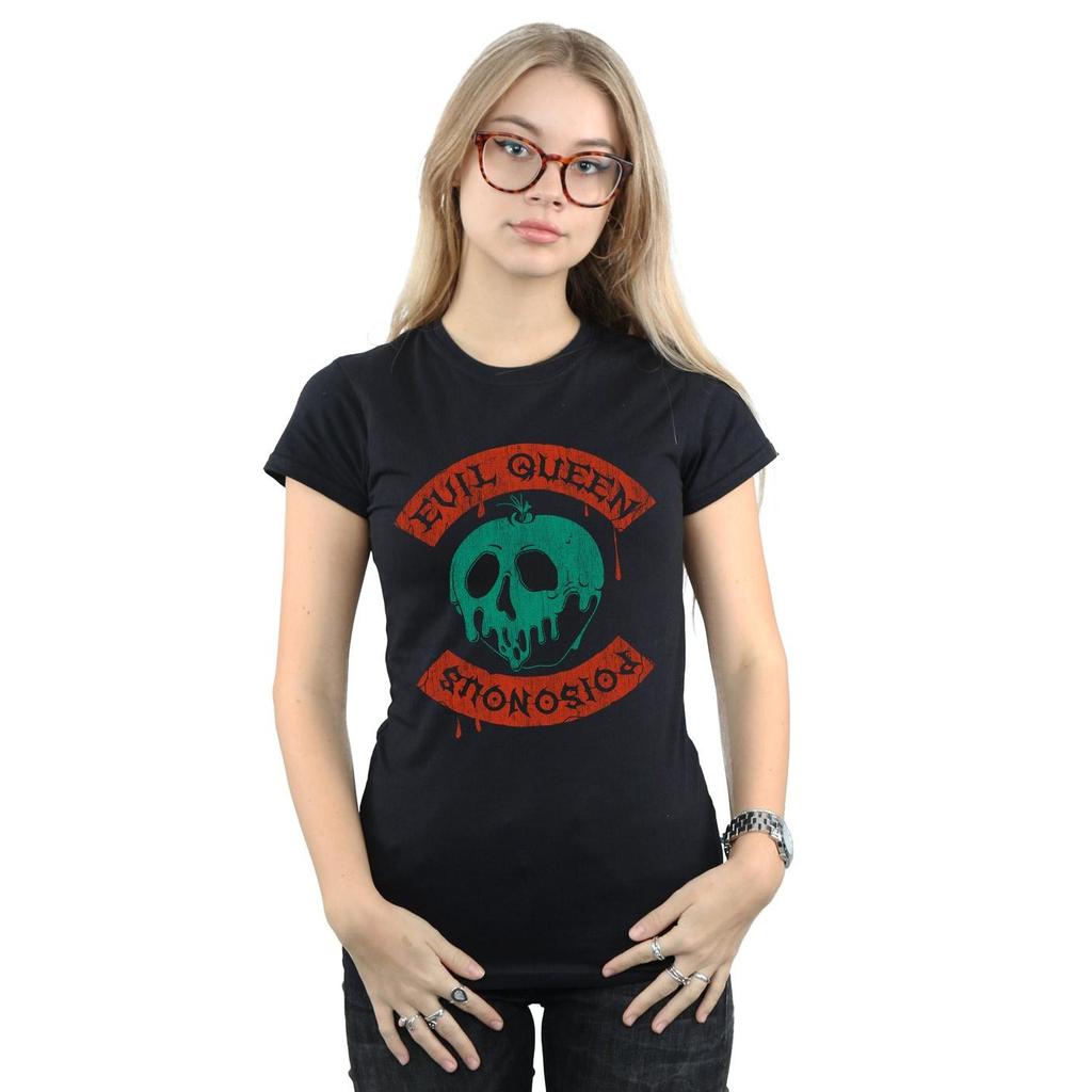 Disney Womens/Ladies Poisonous Skull Apple Cotton T-Shirt